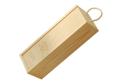 Holzkiste mit Schiebedeckel für 1 Flasche Wein